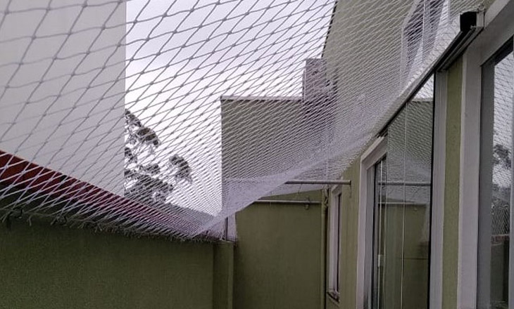 Rede de proteção para gatos em muro - Tela para gato muro